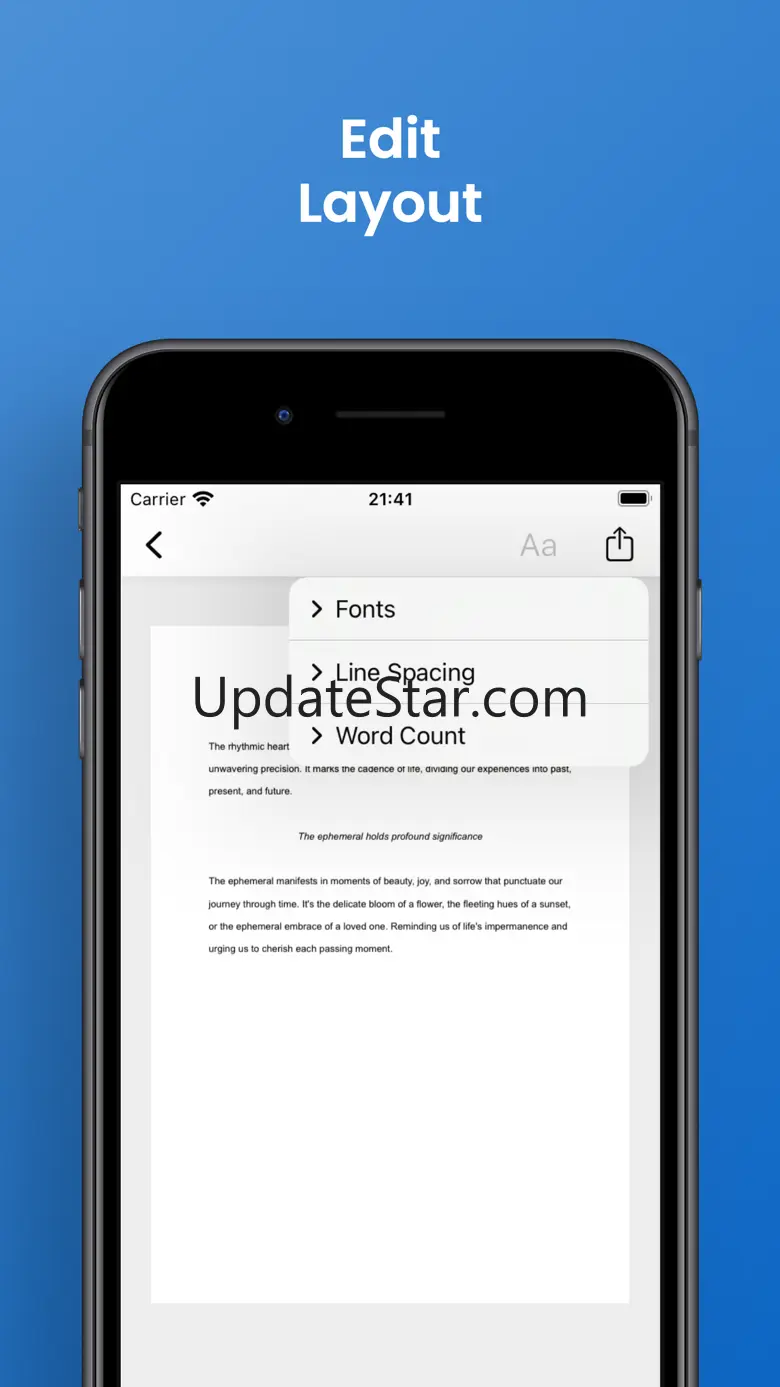 A4: Type, Swipe, Share 1.3
