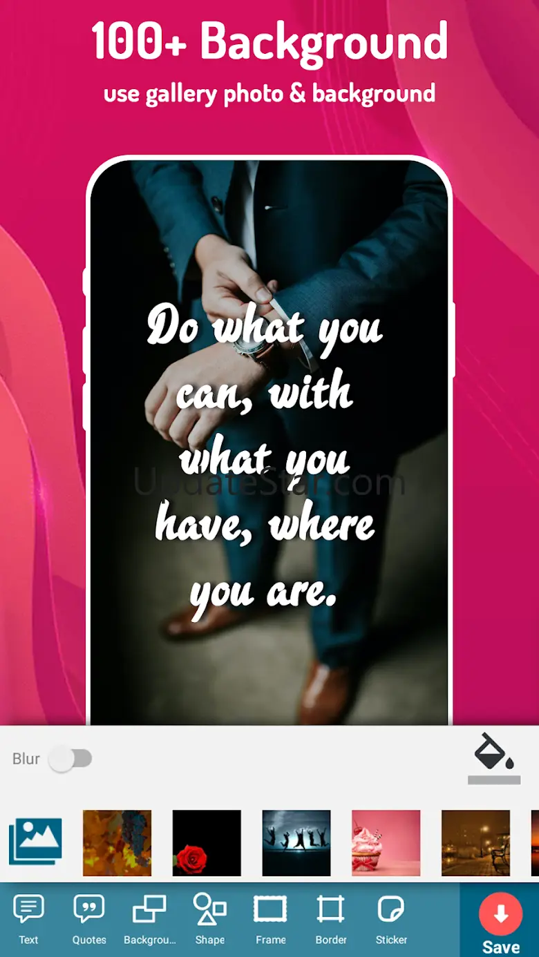 Quotes Creator: Text Maker Quotes on pic - 1.8.91.7-play