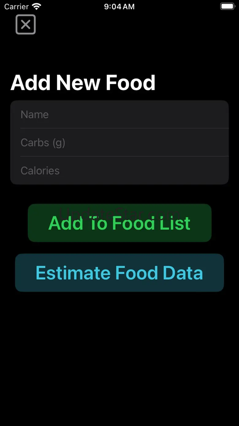Carbs & Calories Tracker 1.2