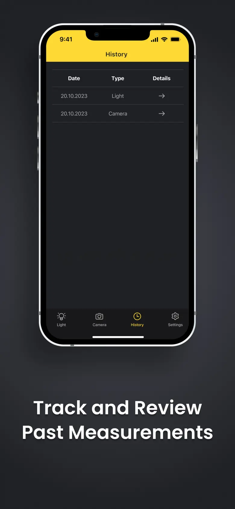 App for Light meter controller 1.1