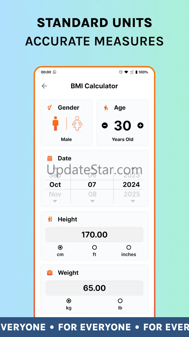 BMI Bot: Calculator and answer 1.1.5