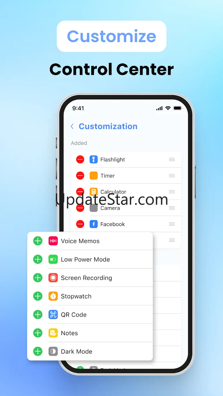 Control Center - Edge Panels