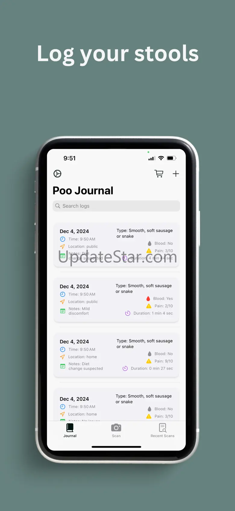 Log Logger: AI Poop Tracker 2.1.0