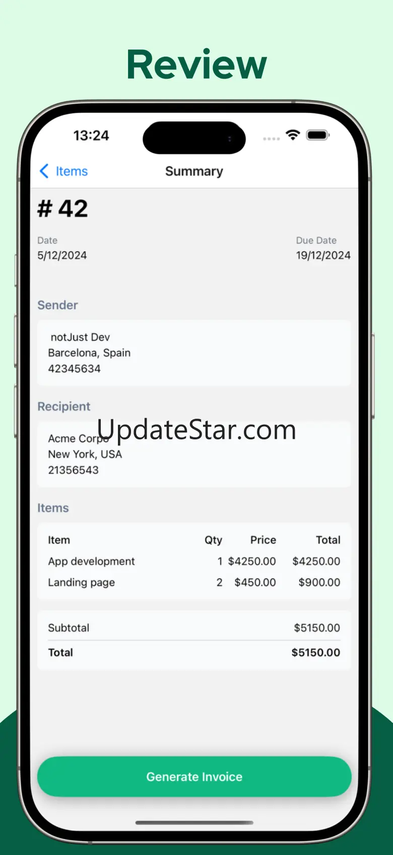 Easy Invoice Generator Invo365 1.0.1