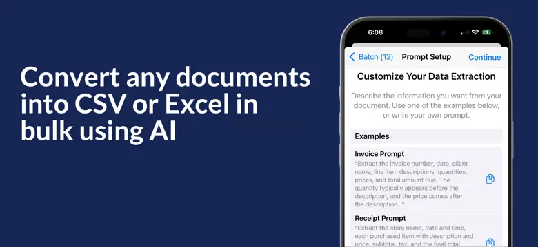 ignitai: Convert PDF to CSV ai 1.0