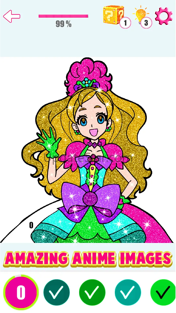 Anime Color By Number Book 1.22