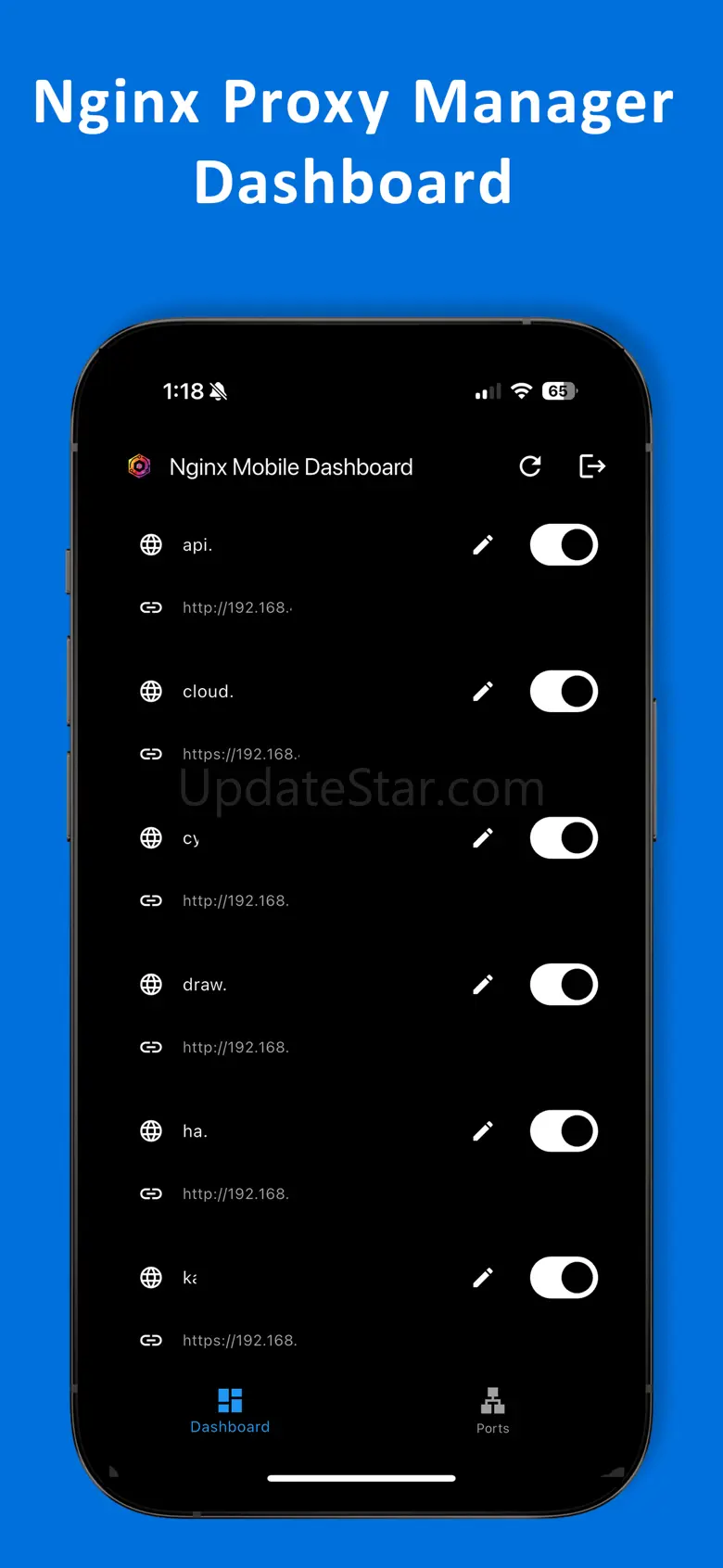Nginx Mobile Dashboard 1.0.3