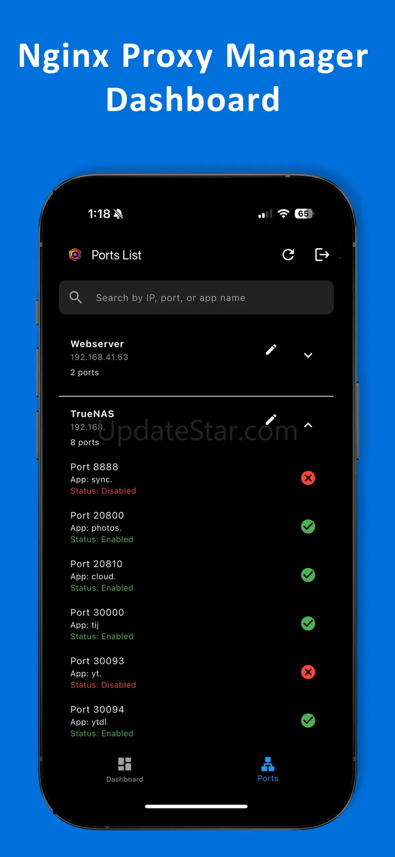 Nginx Mobile Dashboard 1.0.3