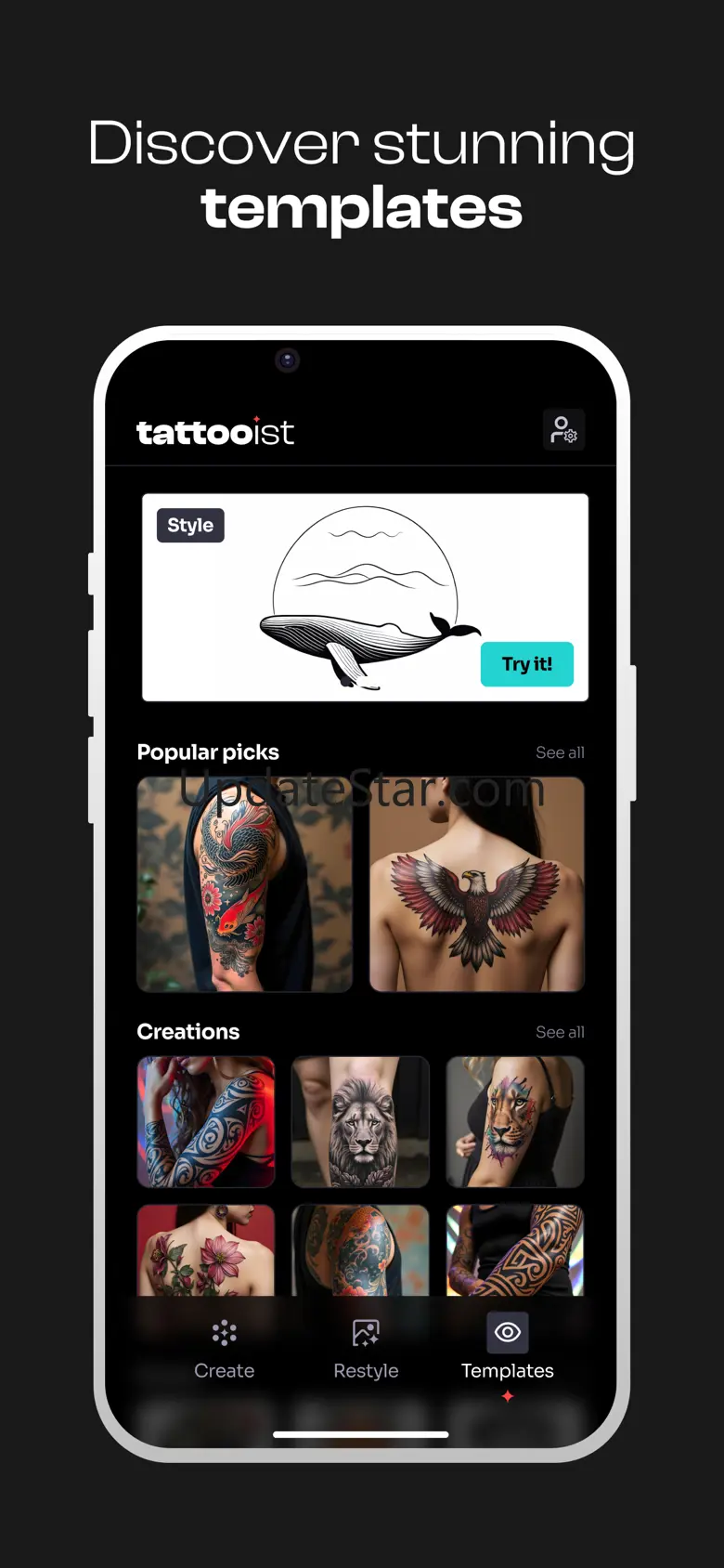 AI Tattoo Generator: Tattooist 1.0