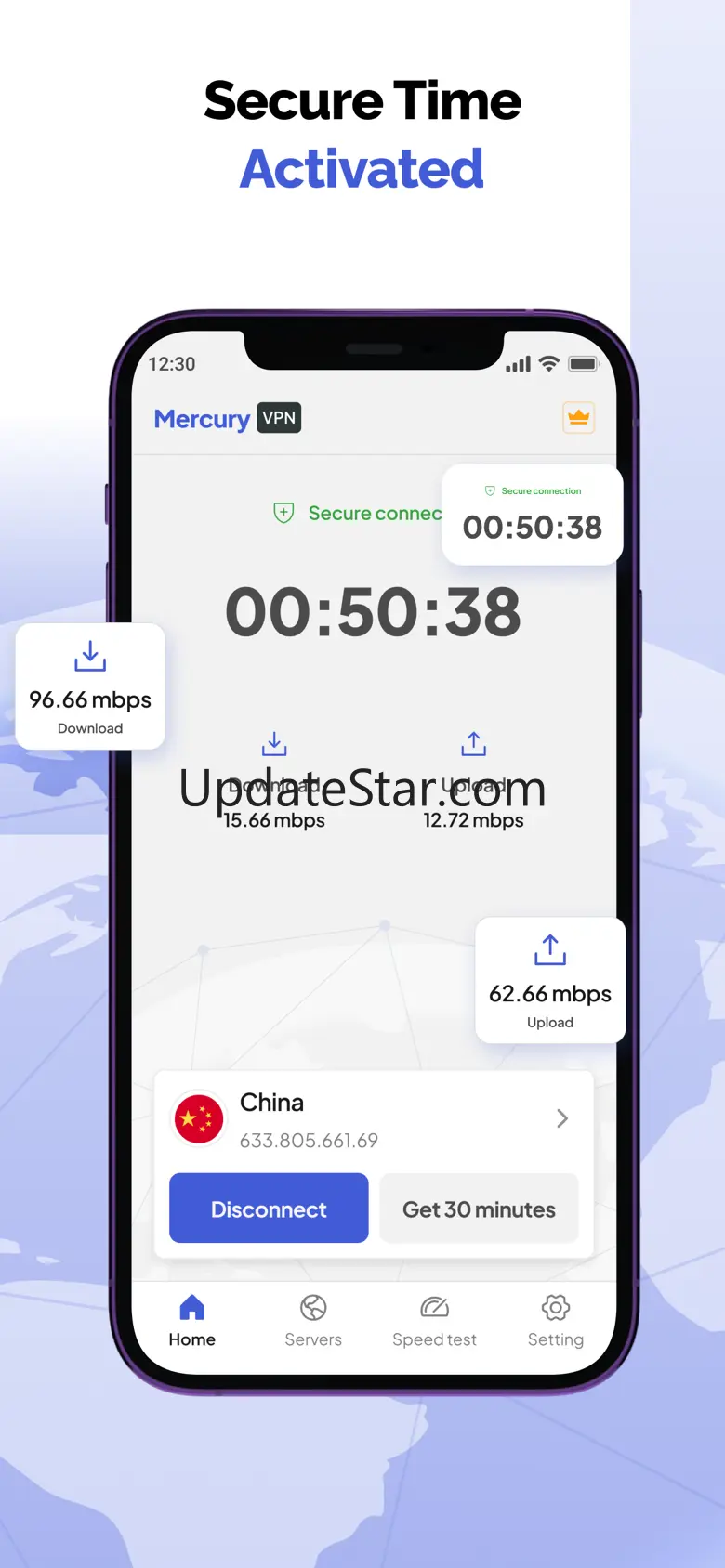 Mercury VPN: Fast Secure VPN 1.5