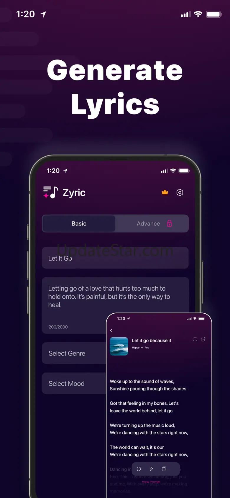 AI Lyric Generator - Zyric 1.2