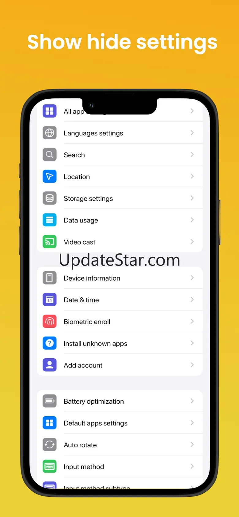 Android Quick Settings Phone16 1.1.5