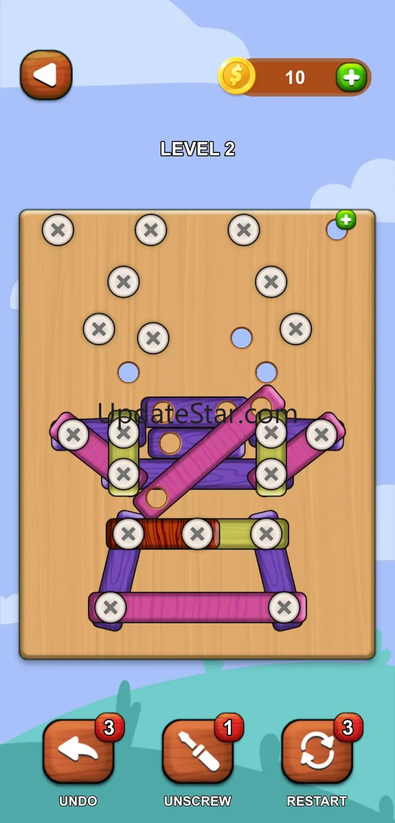 Wood Screw Nuts & Bolts Puzzle 1.94