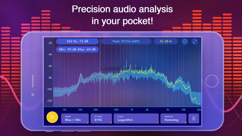 Audio Spectrum Analyzer dB RTA 2.2.2