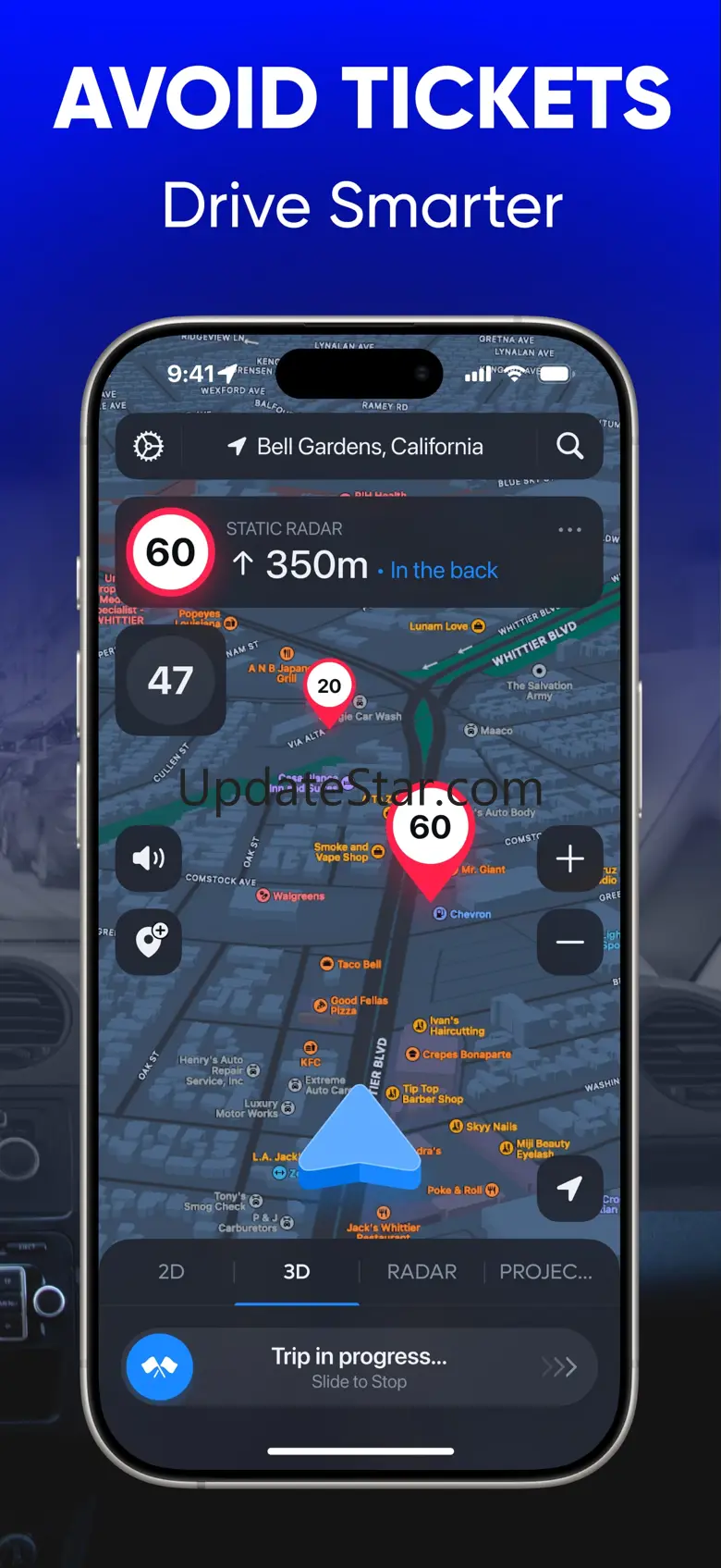 Radar Detector: Camera Tracker 1.0