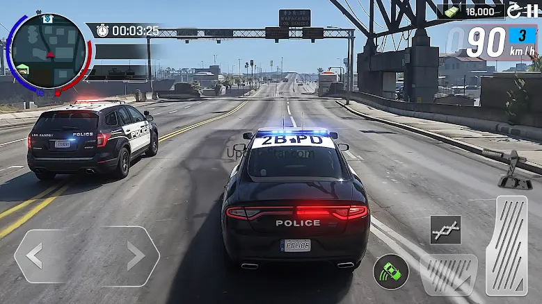 US Police Car Chase Driving 3D