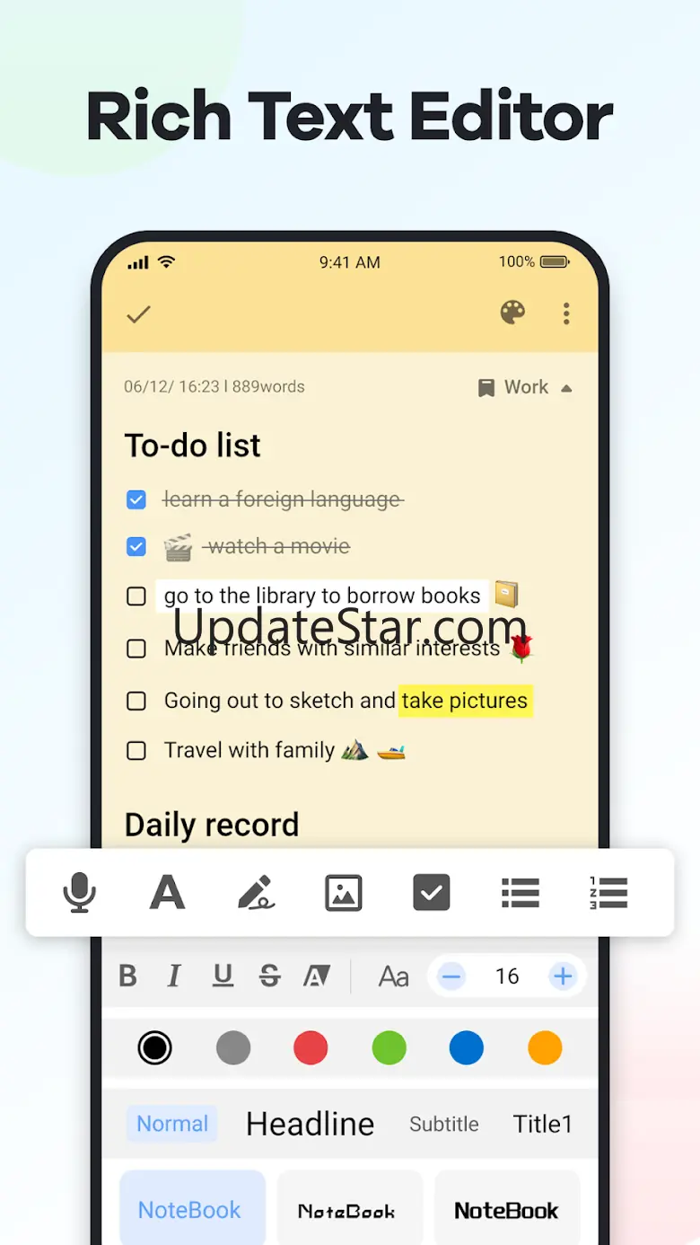 Notes: Easy Notebook, Notepad