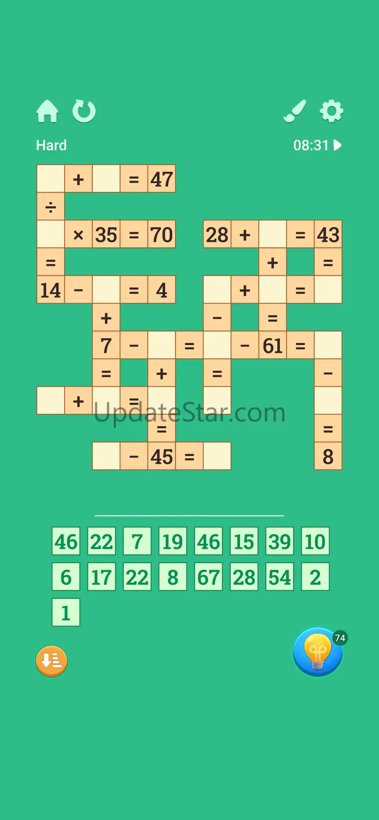 Math Club: cross number games 1.0