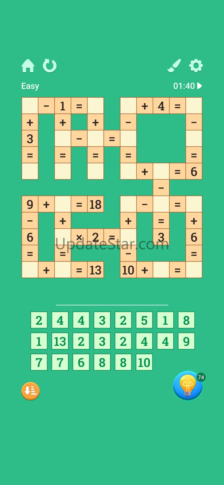 Math Club: cross number games 1.0