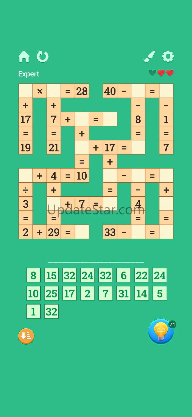 Math Club: cross number games 1.0