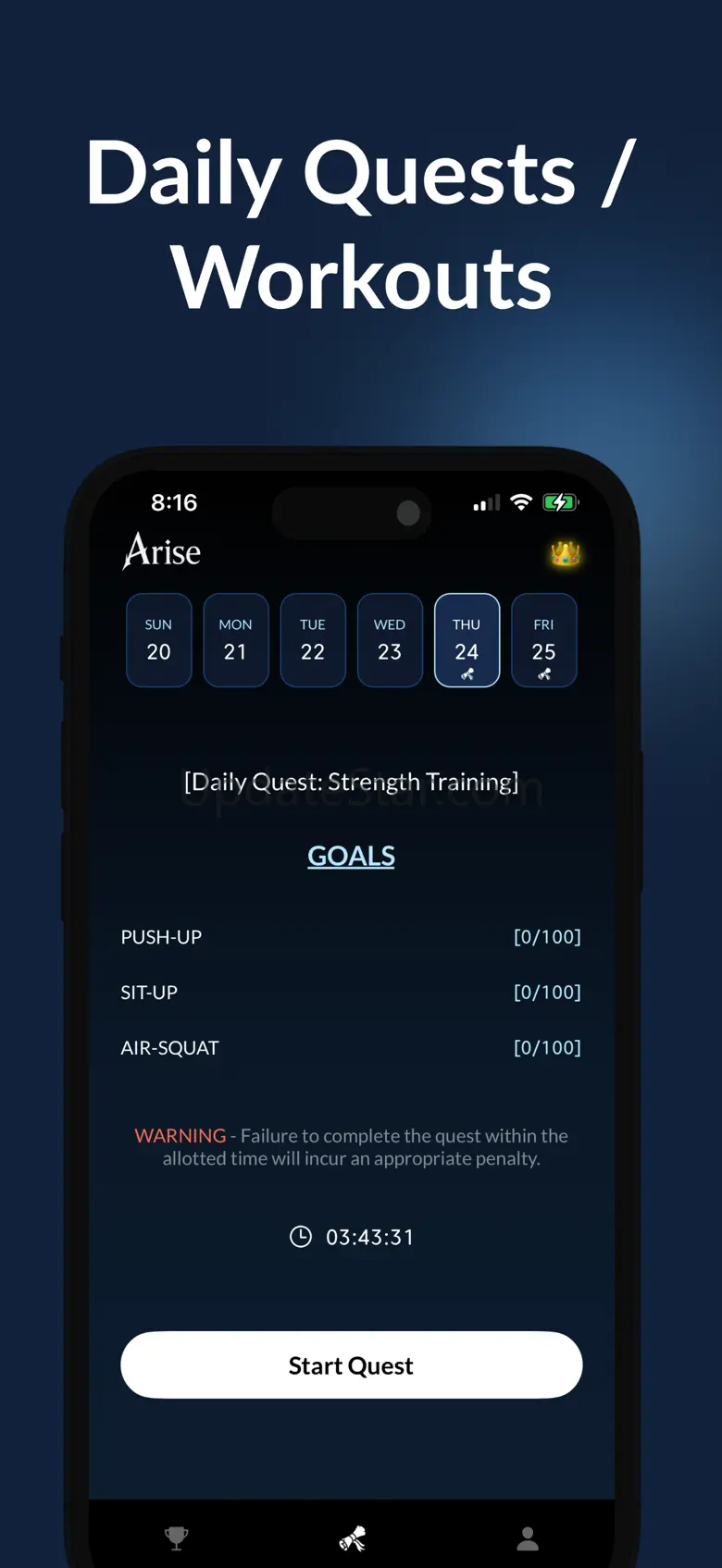 Arise AI: Gamified Workouts 1.1.0