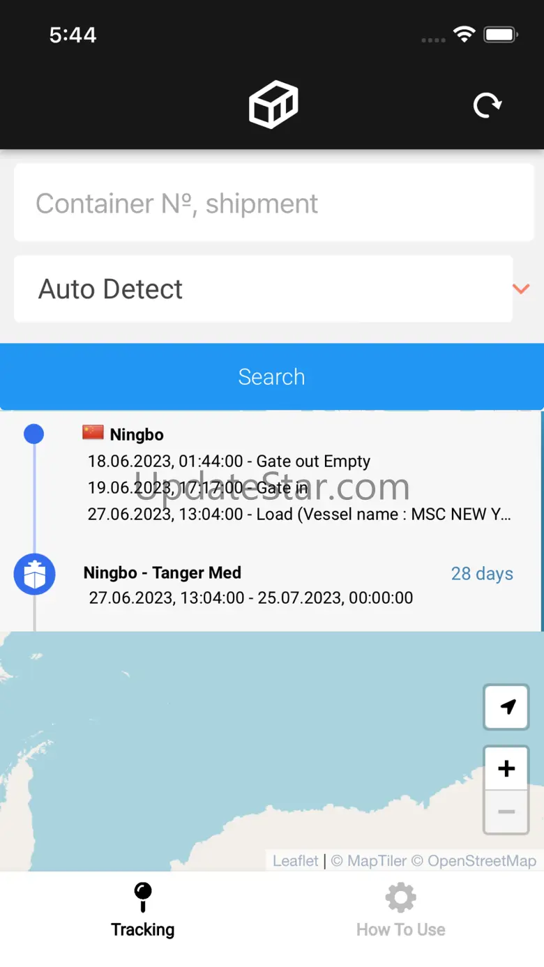 Container Tracking App 8.2