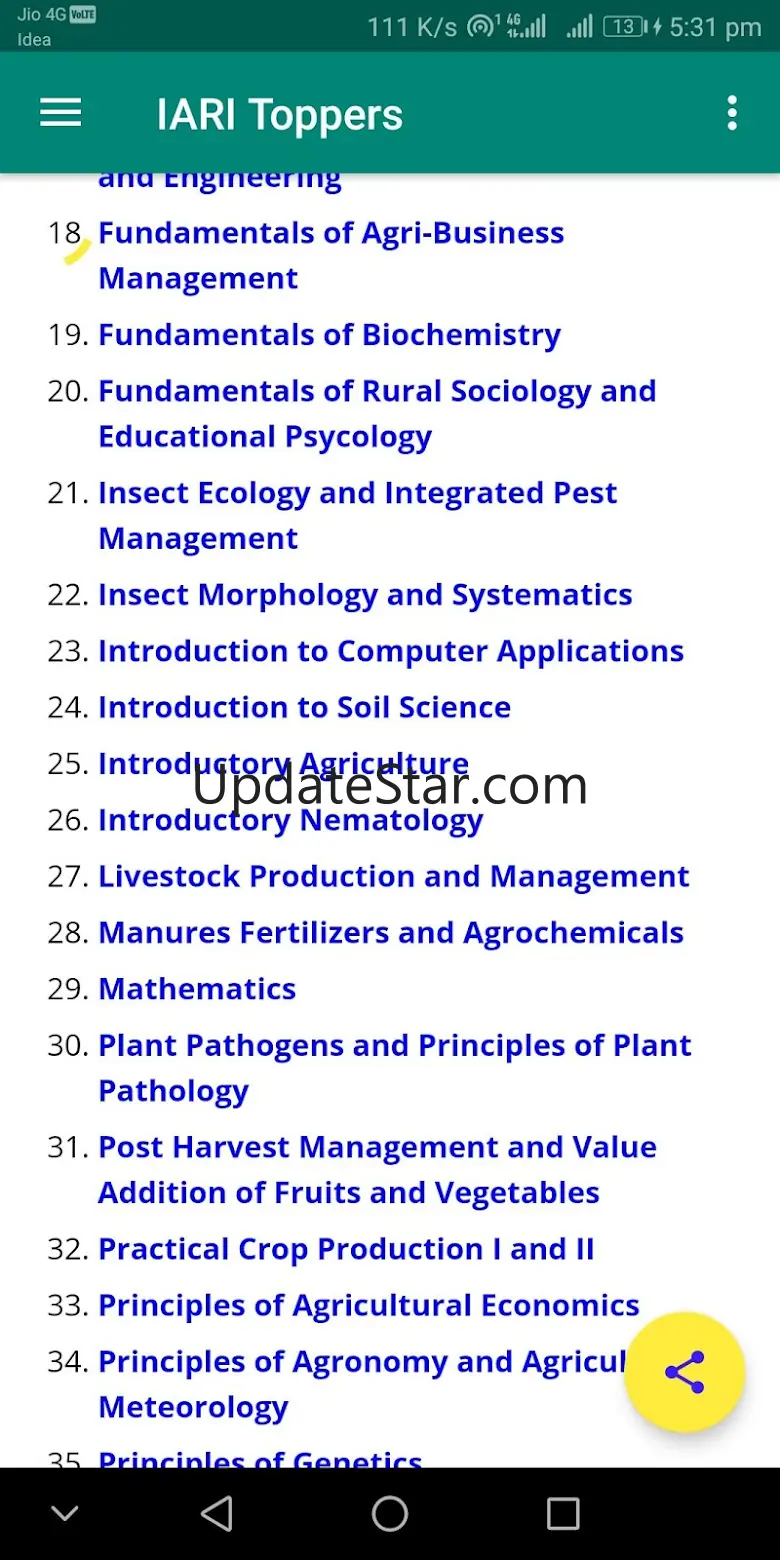 IARI Toppers : Agri App 7.0