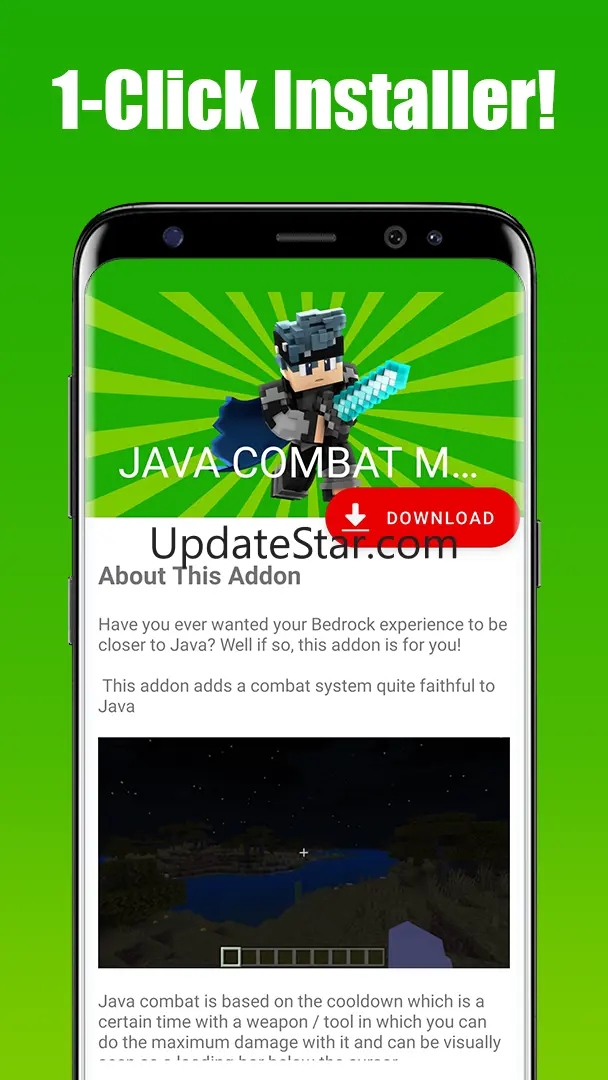 JAVA COMBAT Mod for Minecraft 2.0.5