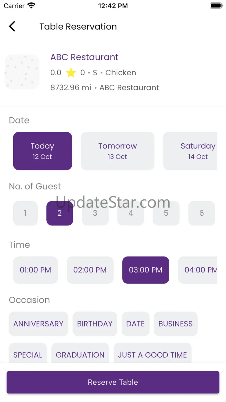 Smart Dining App 2.2.0