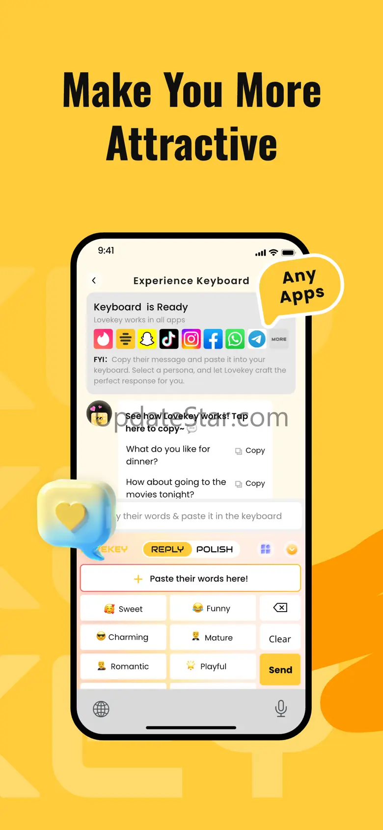 Rizz AI Chat Wingman: Lovekey 1.1.0