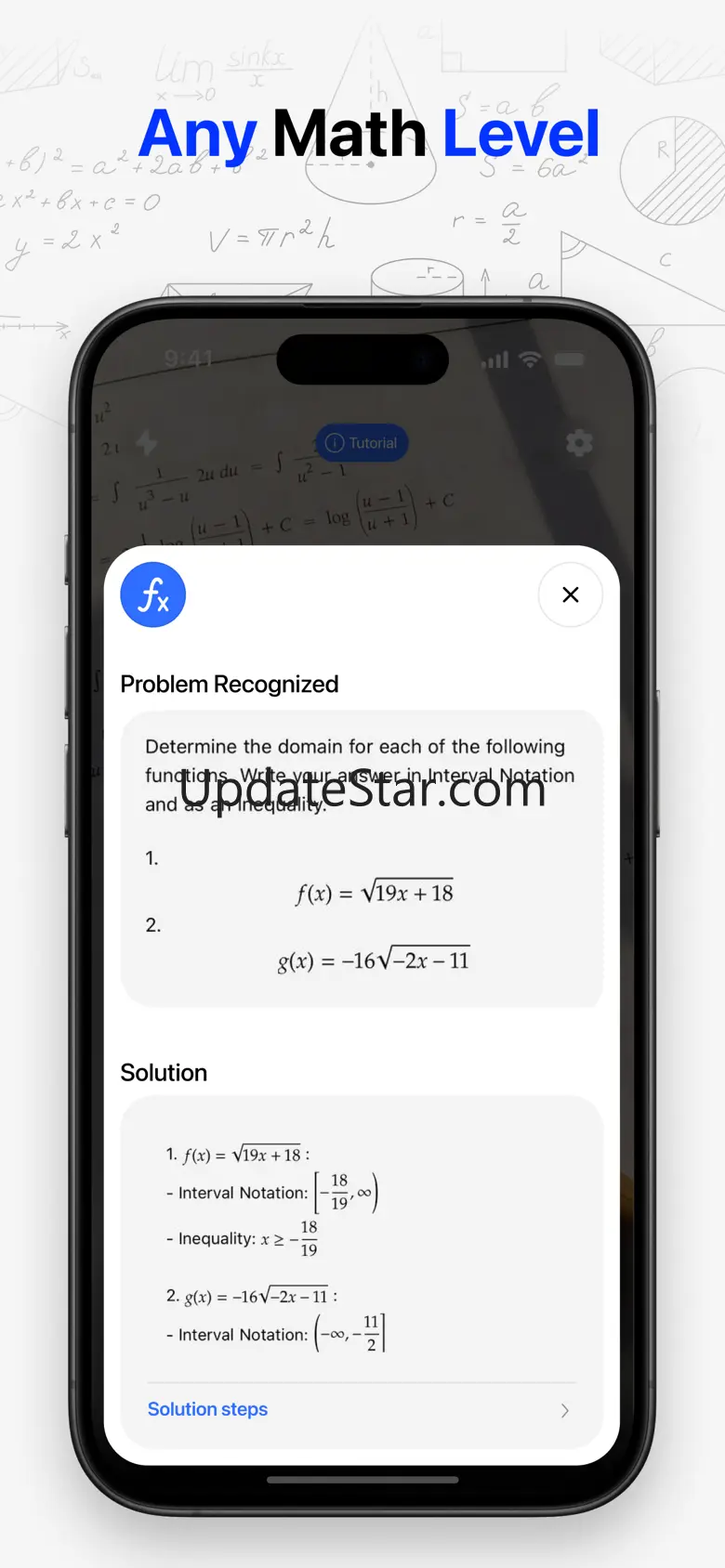 MathSolver: AI Problem Solver 16.2