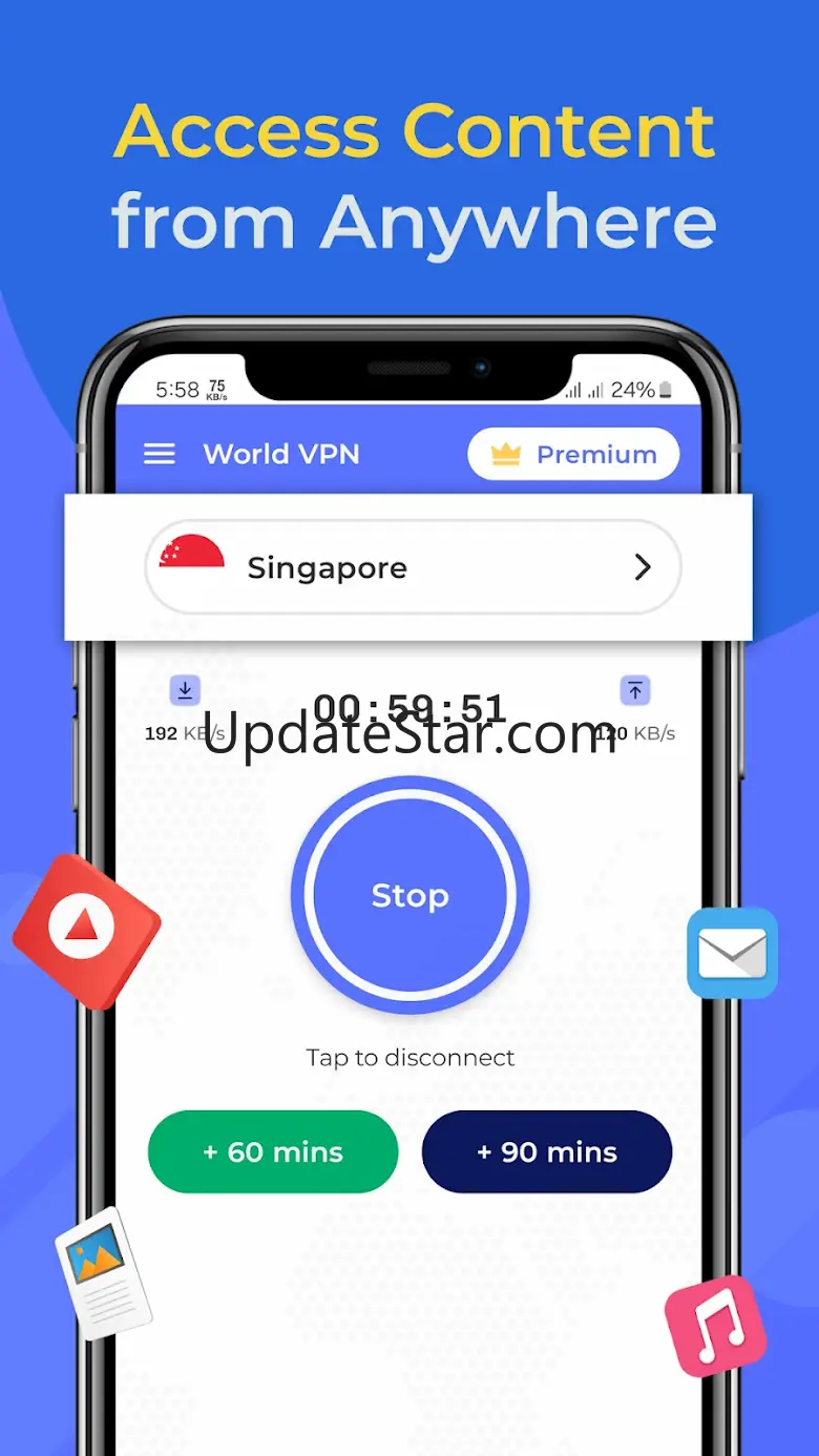 World VPN - Global Fast Secure 2.3