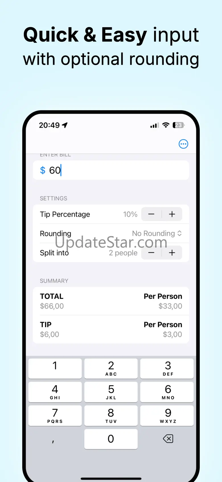 Tip tracker - bill split 1.02