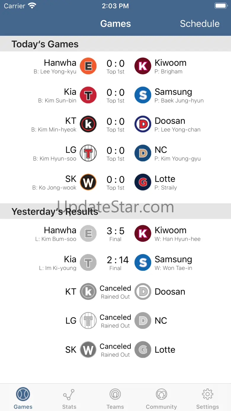 Korean Baseball Stats - MyKBO 1.2.8