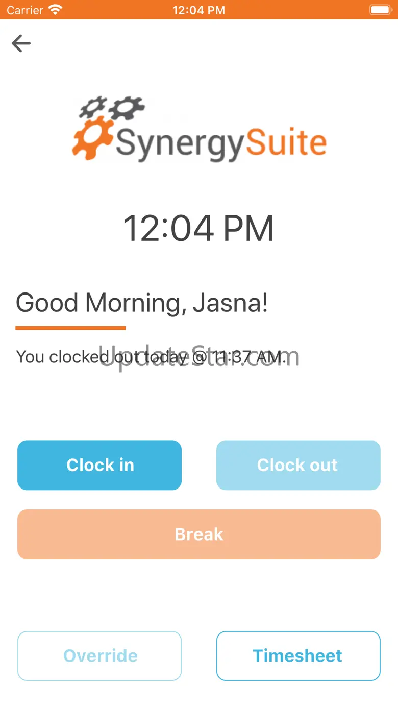 Clocking by SynergySuite 1.1.3