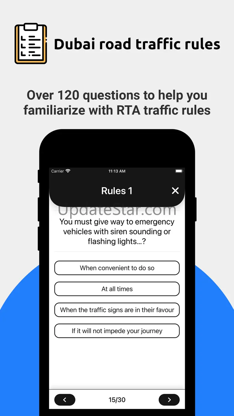 RTA Dubai Theory Test 4.0