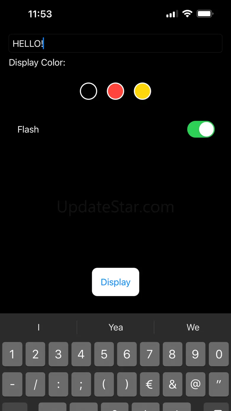 Display Text - Large note 1.9