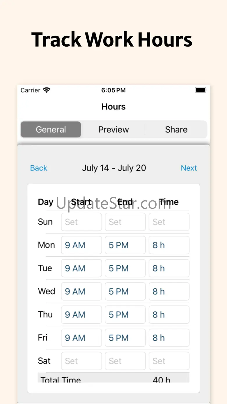 Hours Tracker, Time Calculator 1.135