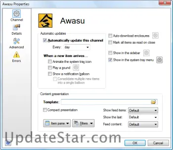Awasu Professional Edition 3.2