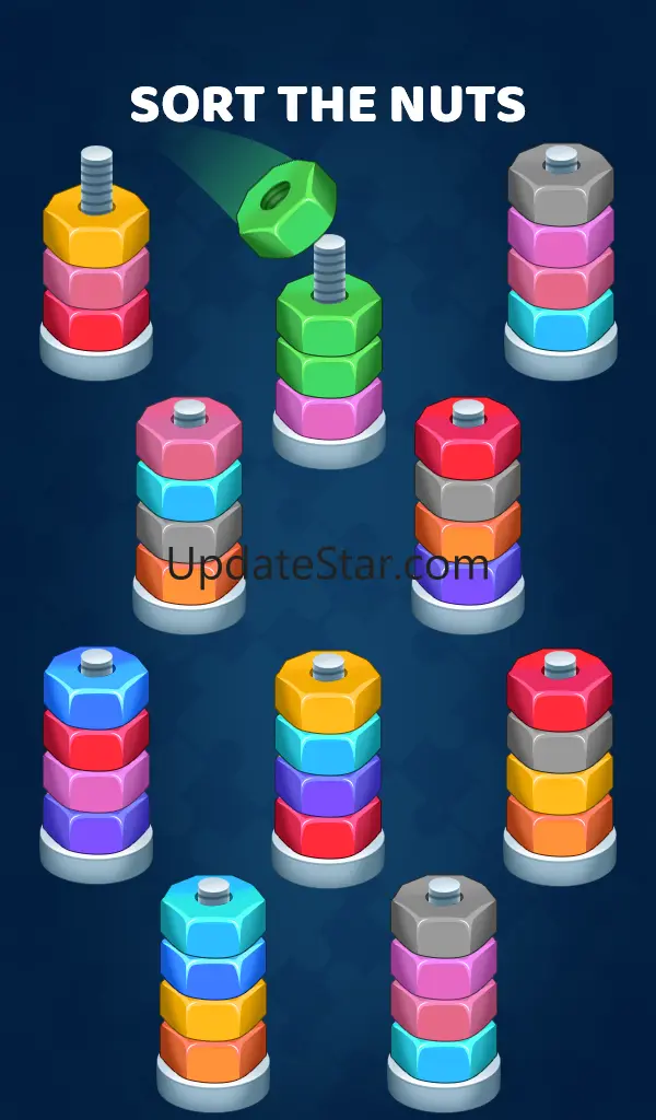 Nuts & Bolts: Screw Sorting 3D 0.21