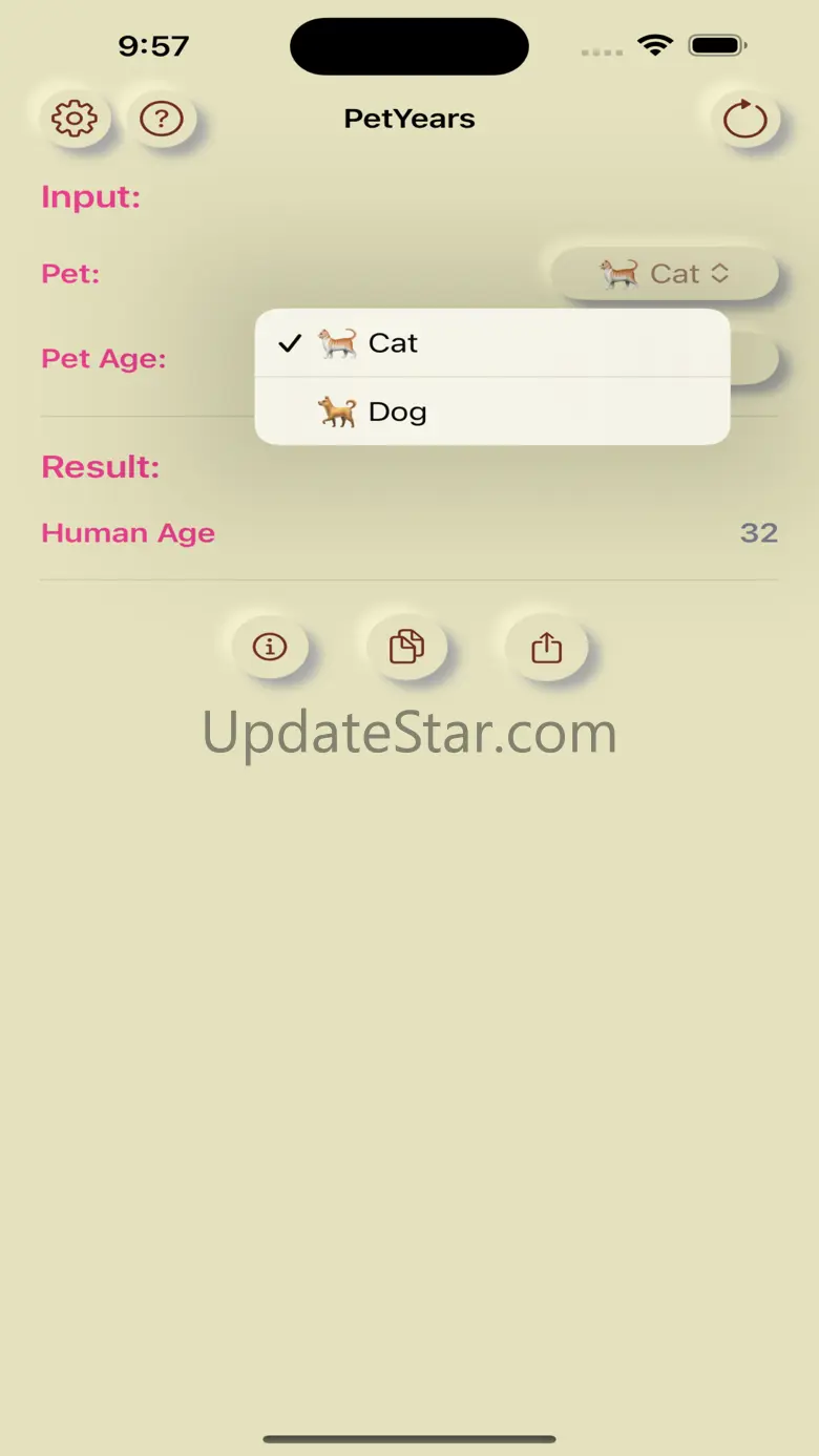 PetYears: Pet Age Calculator 1.0.0