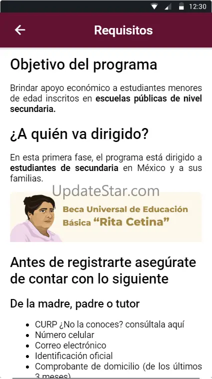 App Rita Cetina | Info 2.0.5