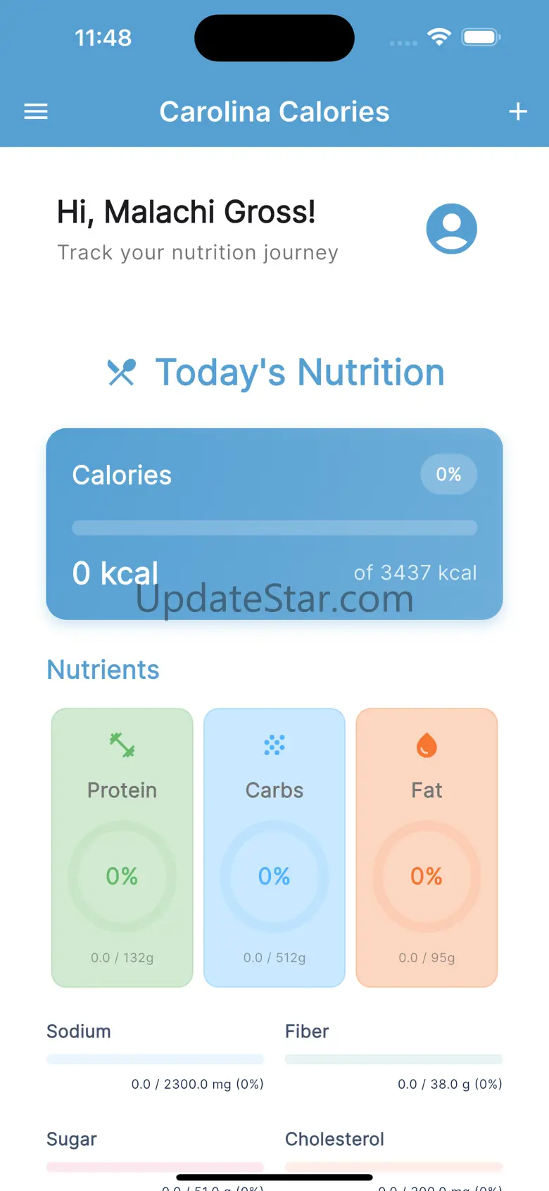 Carolina Calories 2.6.0