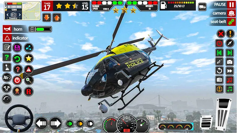 Police Helicopter Flight Game 0.8