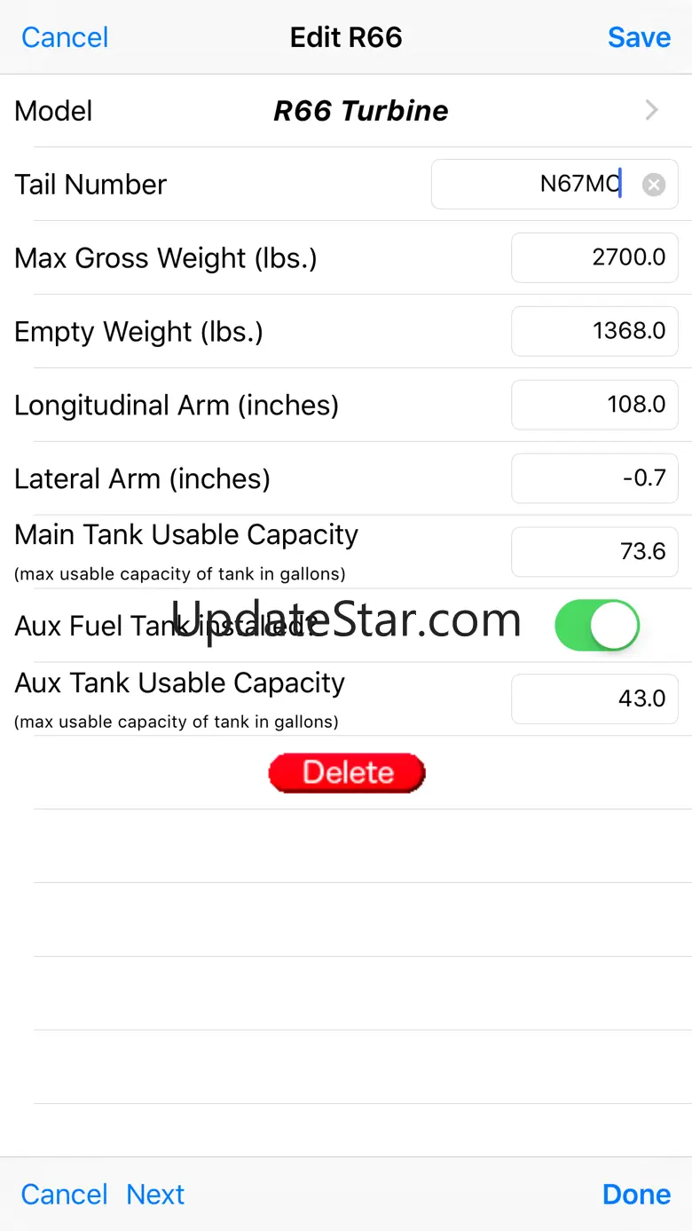 R66 Weight & Balance 1.14