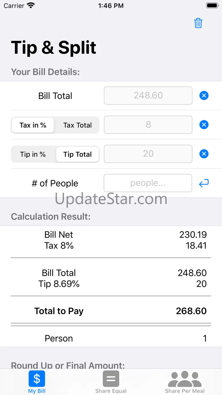 Tip and Split V.2.1