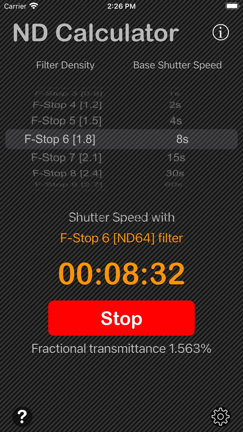 Neutral Density Calculator 1.1