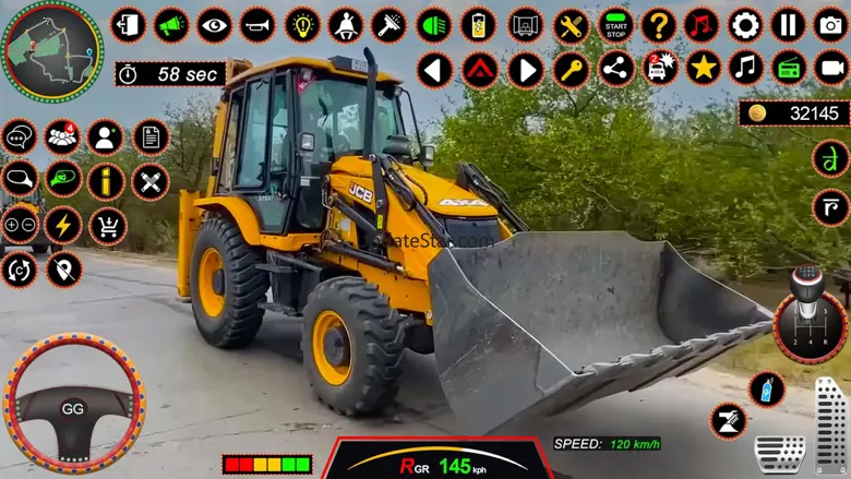 JCB 3Dx Backhoe Loader Driving 1.3
