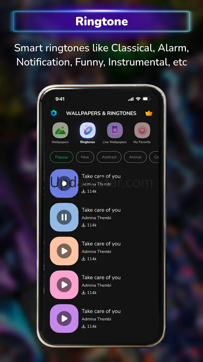 Wallpaper 4k & phone ringtones 1.0.12