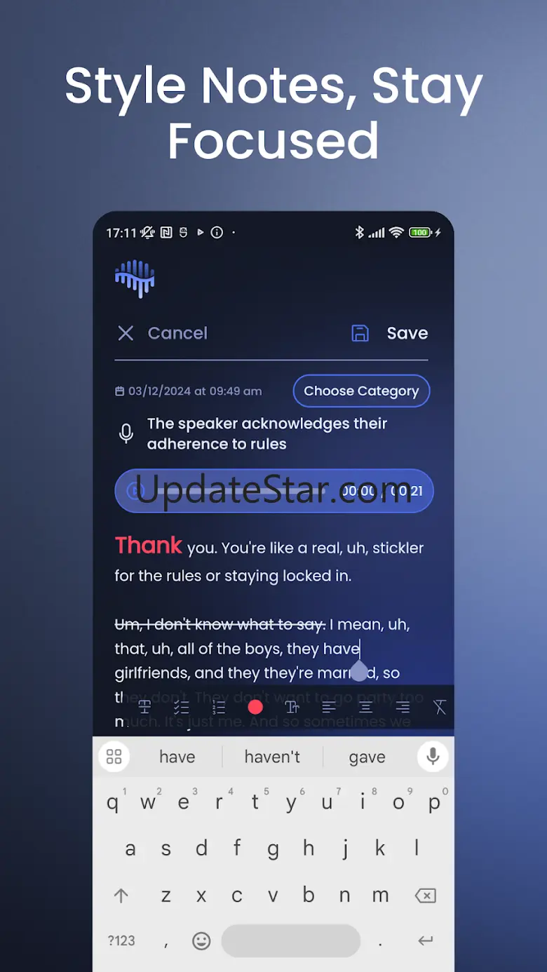 Braindump: Voice Memos & Notes 1.5.9